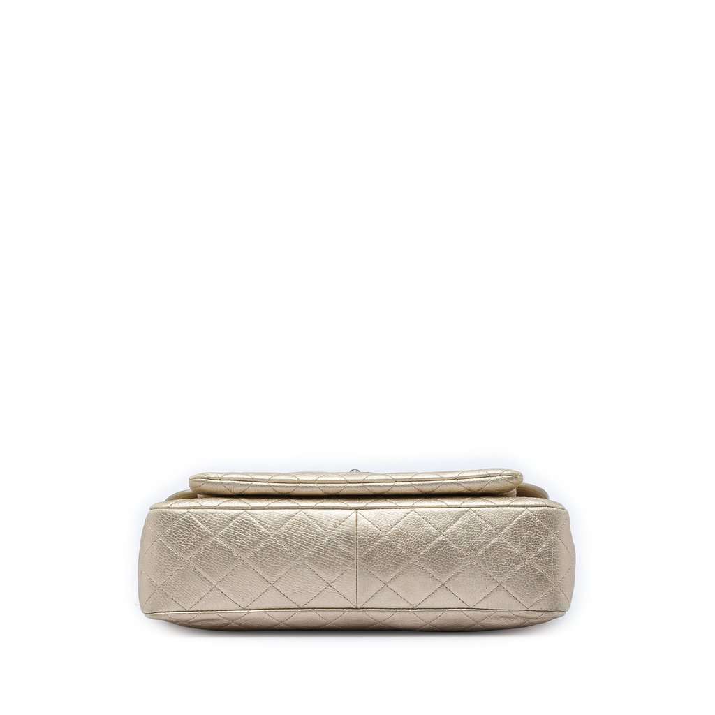 Chanel Paris Dubai Metallic Calfskin Flap Gold Leather Very good condition - Inside View