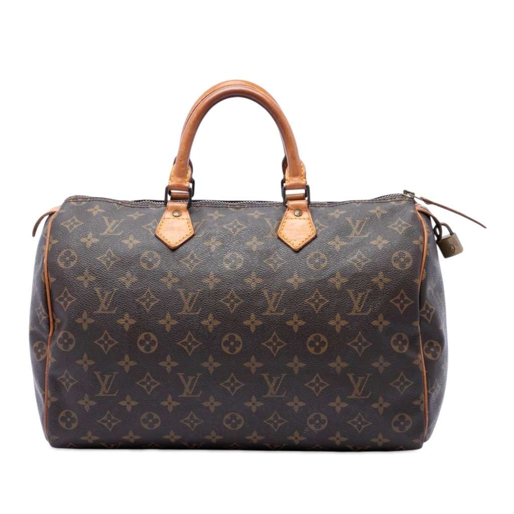 Louis Vuitton Monogram Speedy 35 Brown Very good - Front View