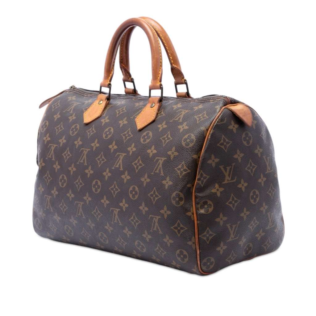 Louis Vuitton Monogram Speedy 35 Brown Very good - Back View