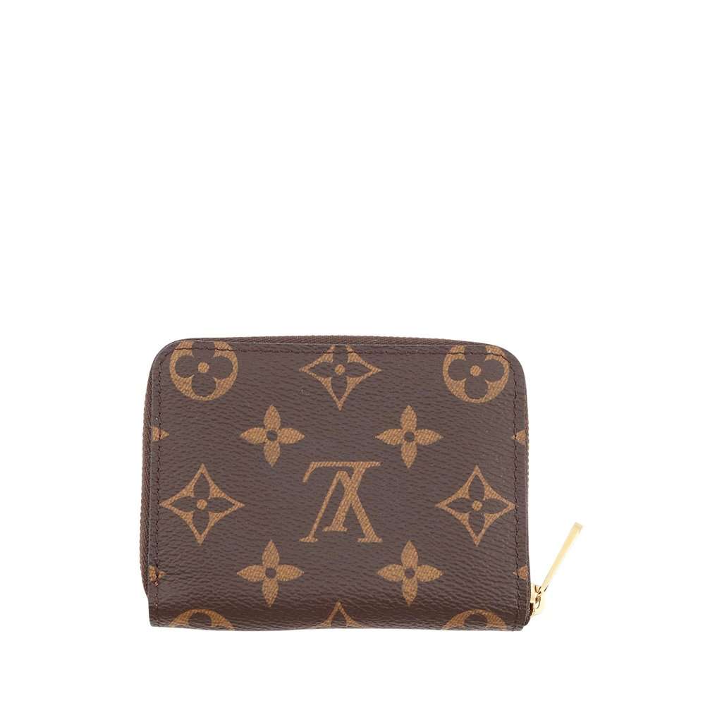 Louis Vuitton Monogram Zippy Coin Pouch Brown Very good - Back View