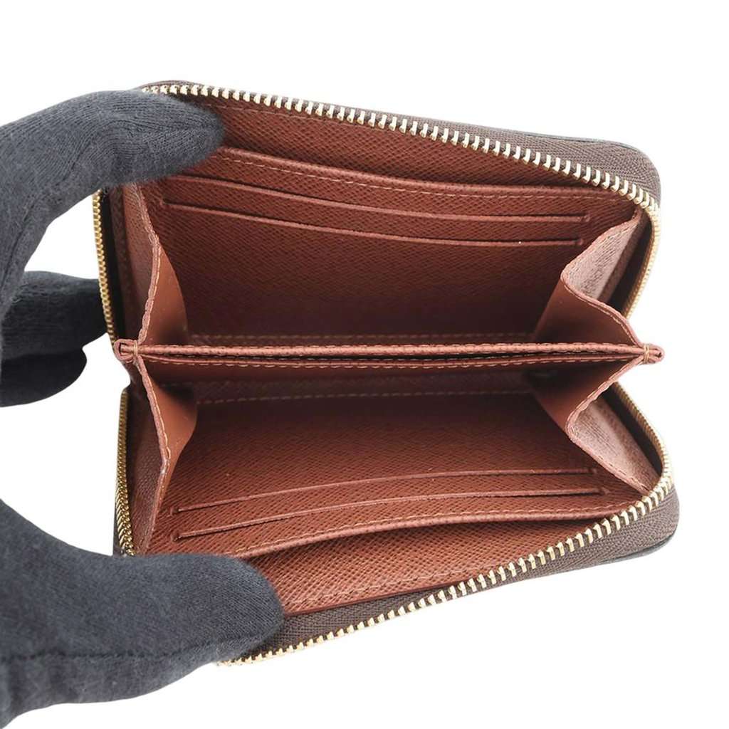 Louis Vuitton Monogram Zippy Coin Pouch Brown Very good - Model View