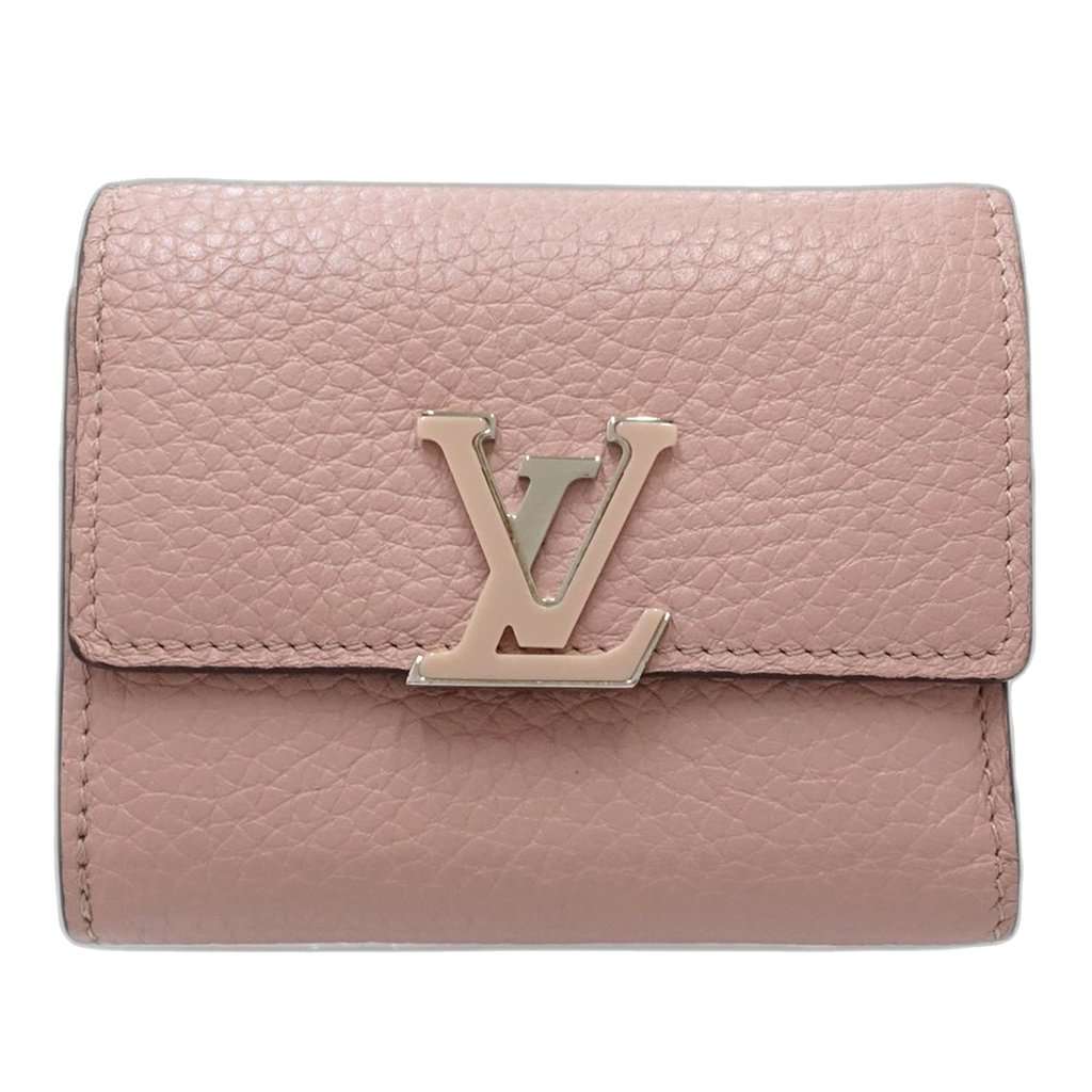Louis Vuitton Taurillon Capucines Compact Wallet Pink Leather Very good condition - Back View