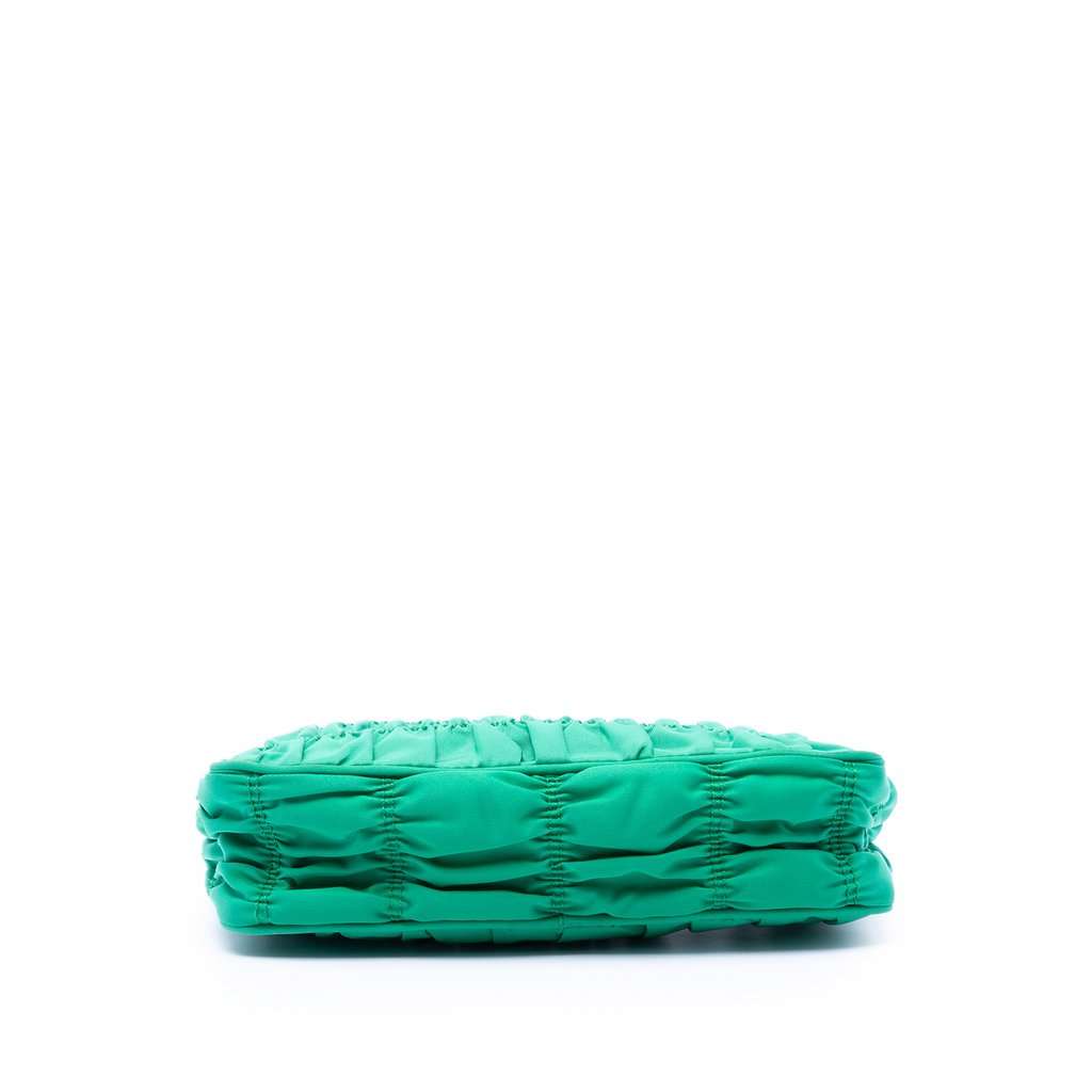 Prada Tessuto Gaufre Re Edition Shoulder Bag Green Very good condition - Inside View