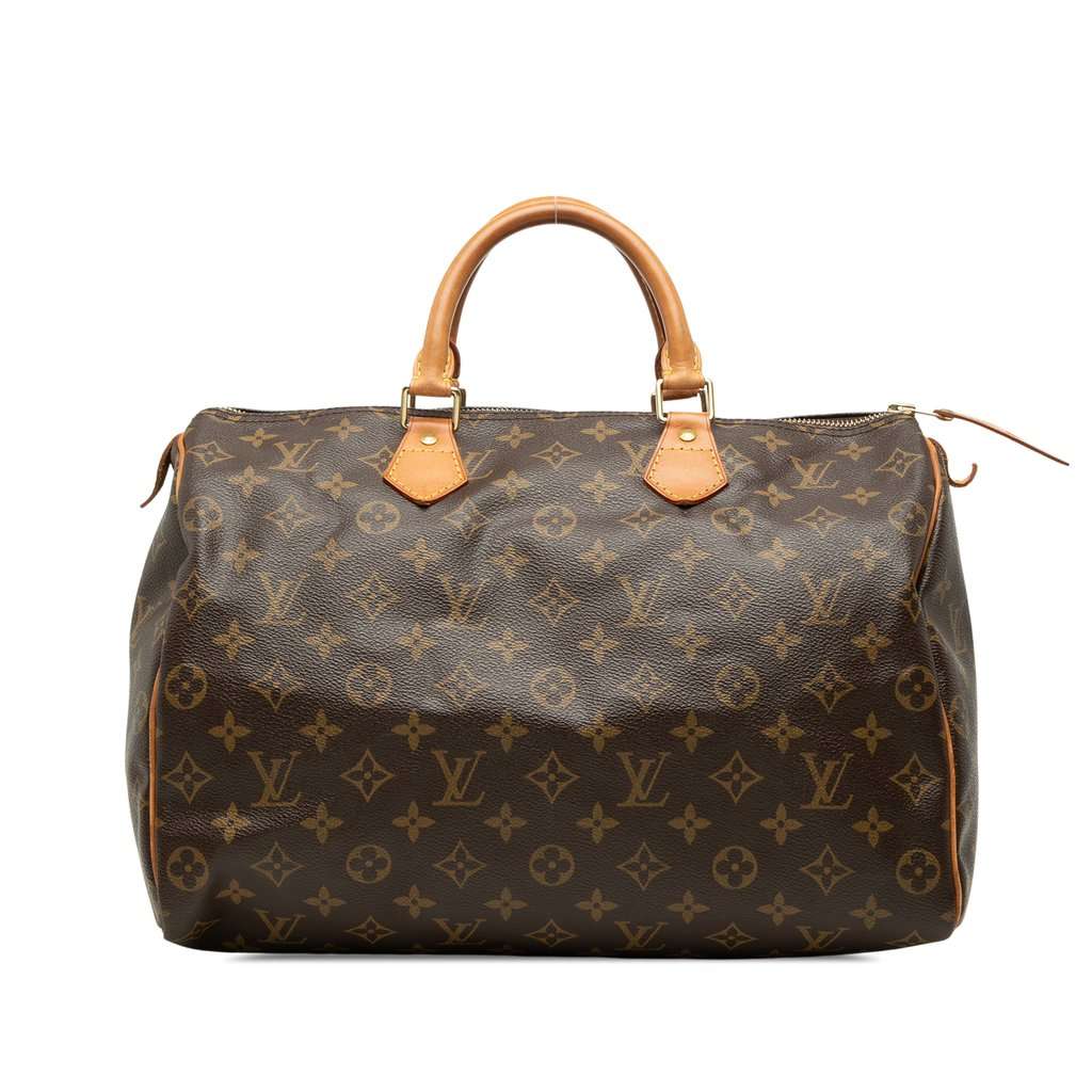 Louis Vuitton Monogram Speedy 35 Brown Very good - Front View