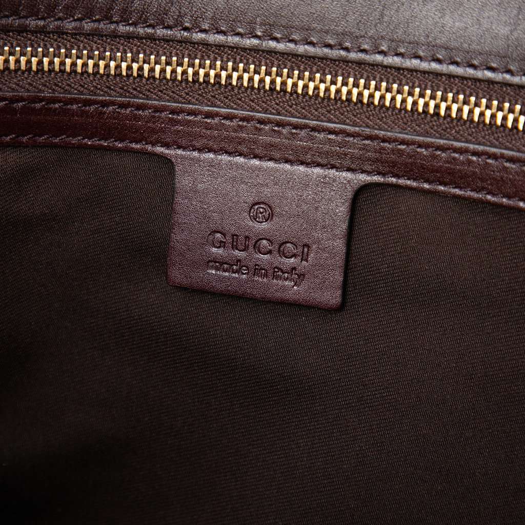 Gucci Guccissima Jackie Tote Brown Leather Very good condition - Box View