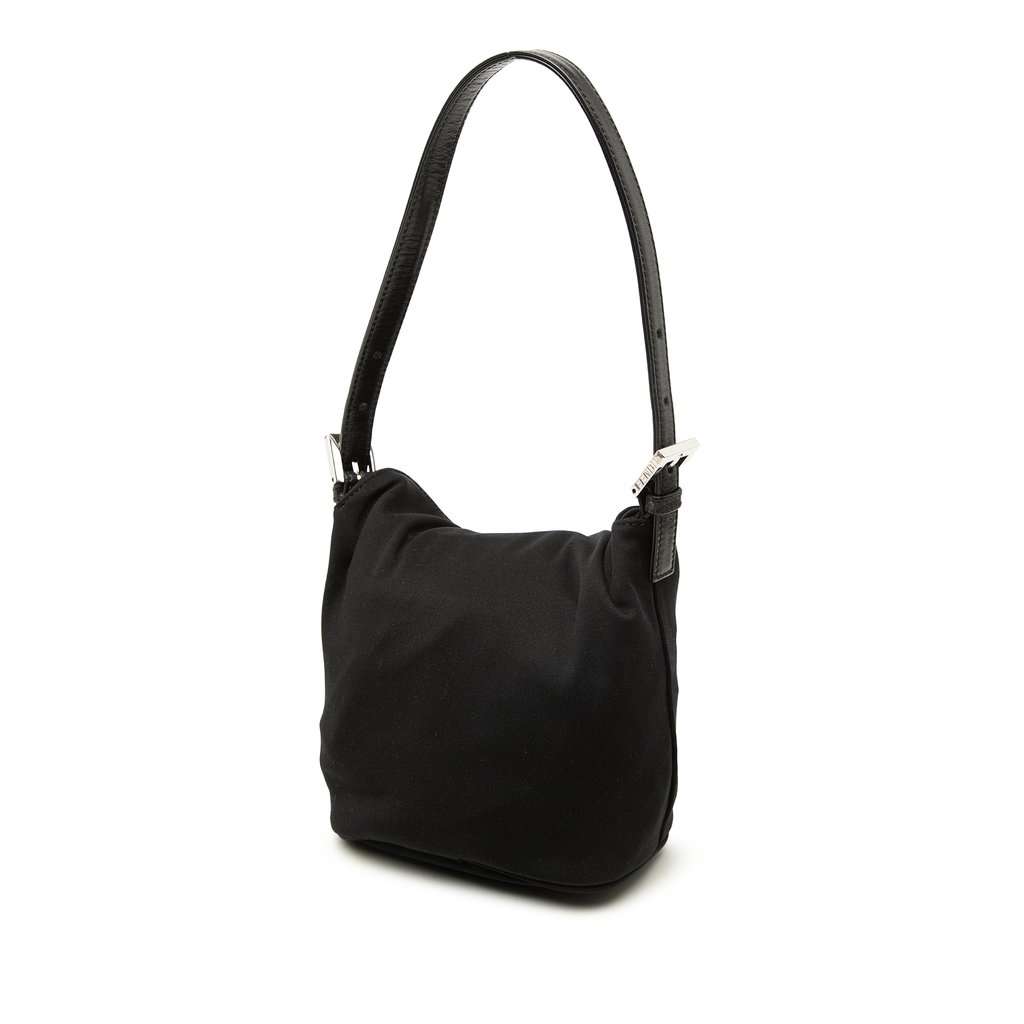 Fendi Nylon Handbag Black Very good - Back View