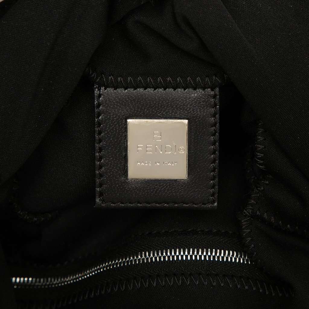 Fendi Nylon Handbag Black Very good - Box View