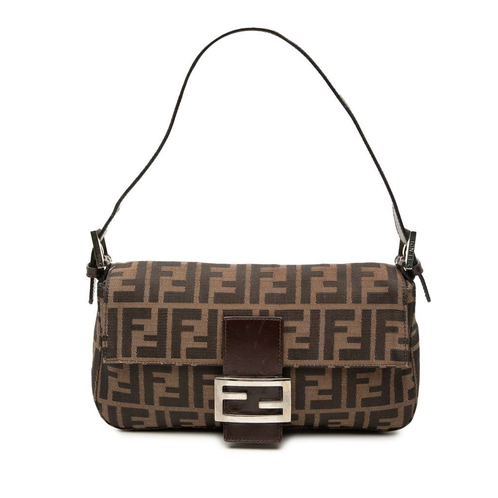 Fendi Zucca Canvas Baguette Brown Very good condition - Front View