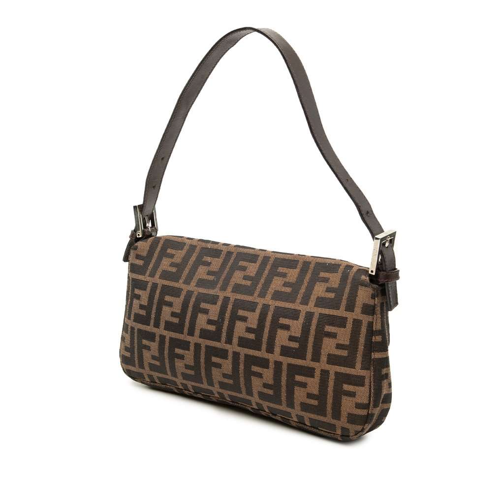 Fendi Zucca Canvas Baguette Brown Very good condition - Back View
