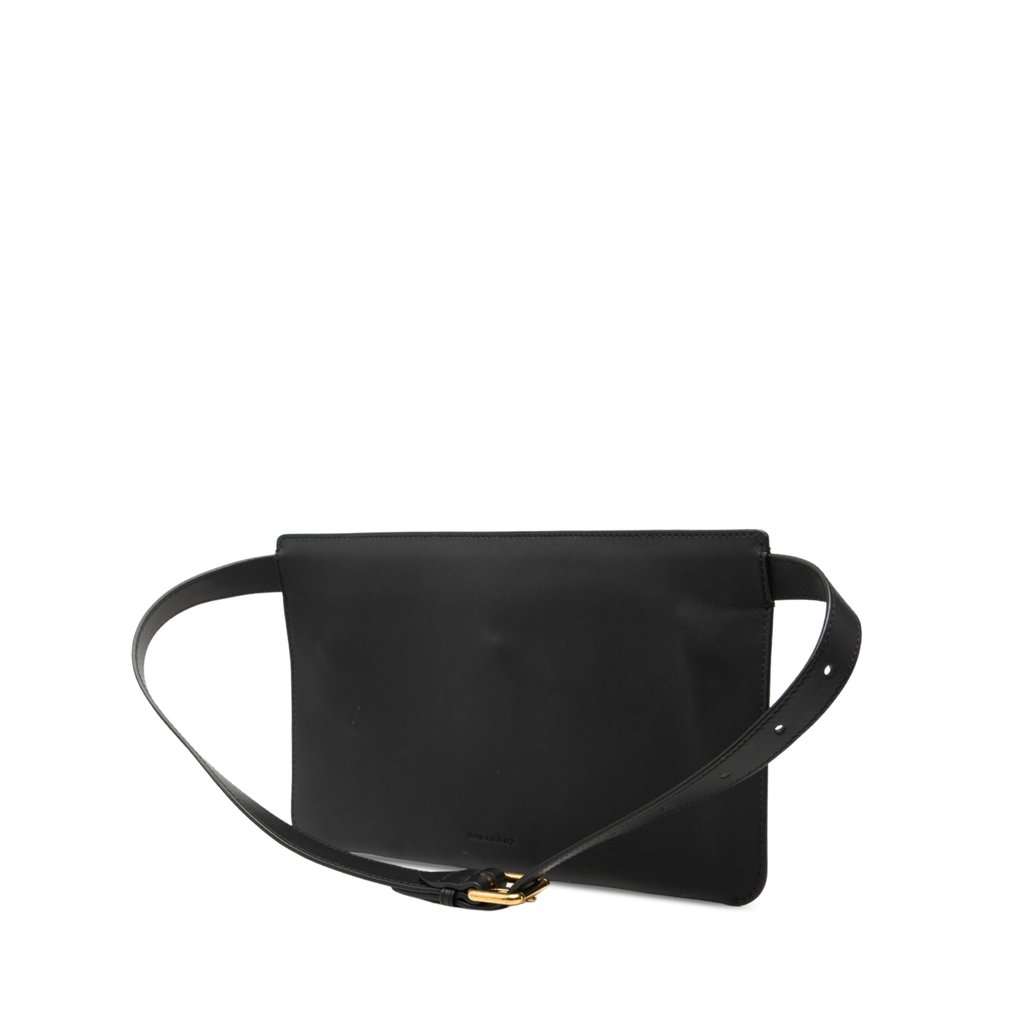 Burberry Leather Belt Bag Black Leather Very good - Back View