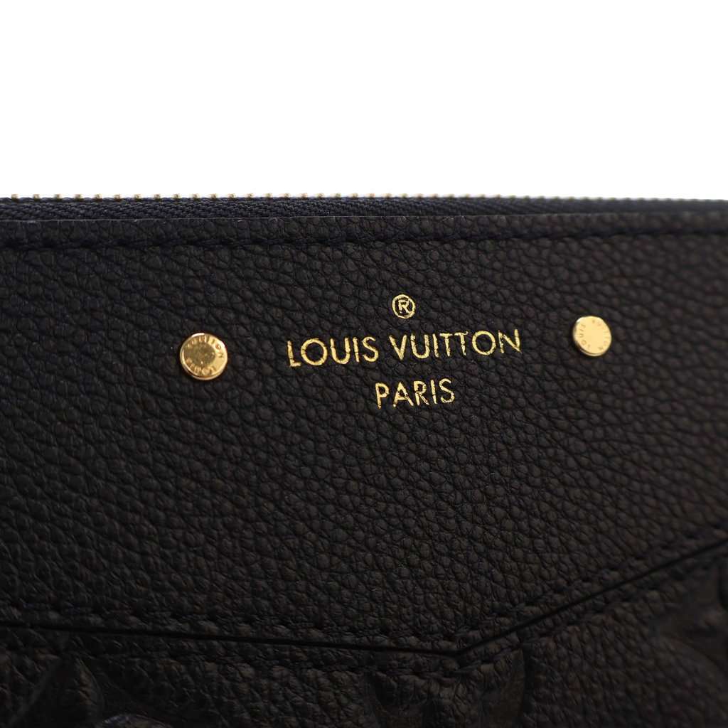 Louis Vuitton Monogram Empreinte Daily Pouch Black Leather Very good - Box View