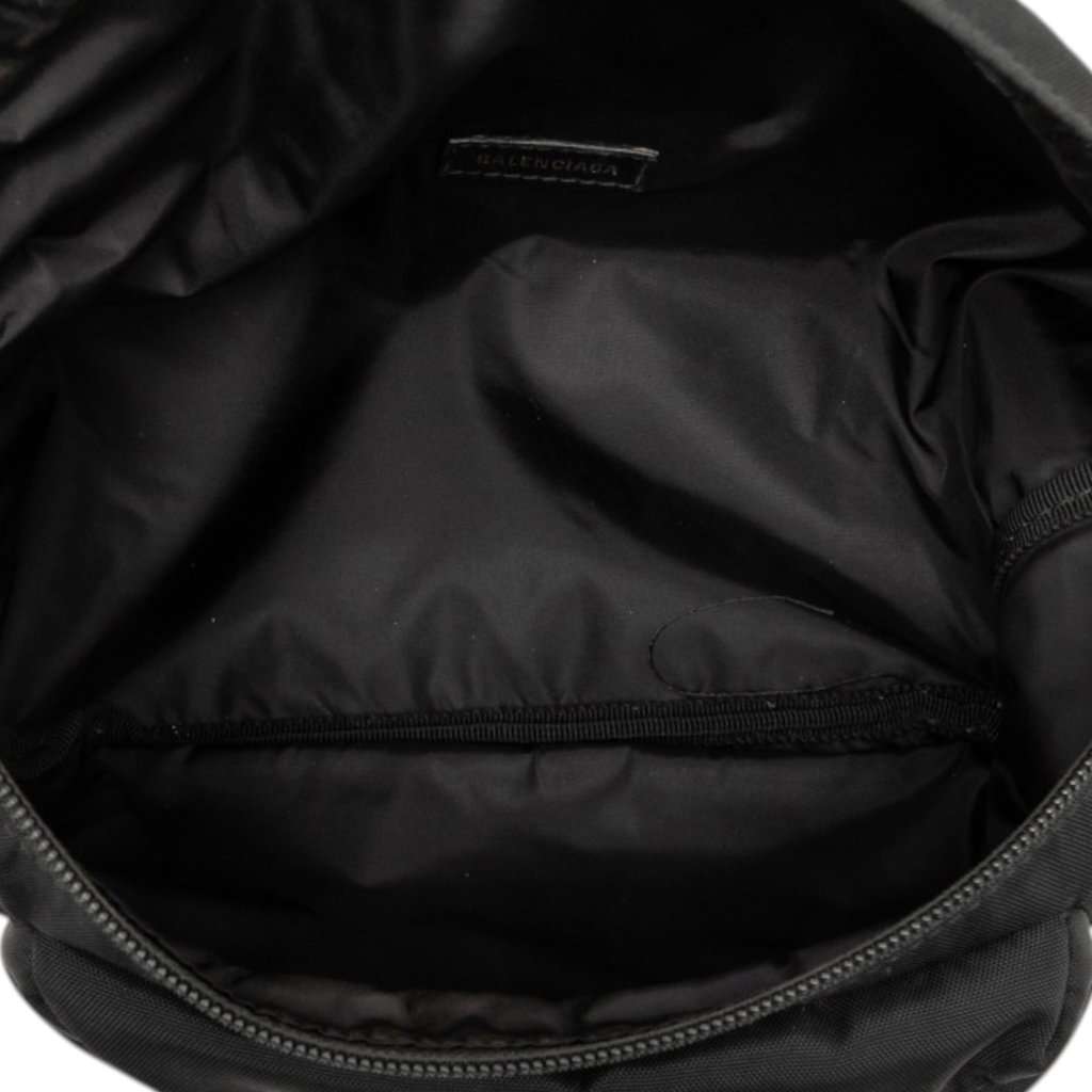 Balenciaga Small Nylon Logo Wheel Belt Bag Black Very good - Model View