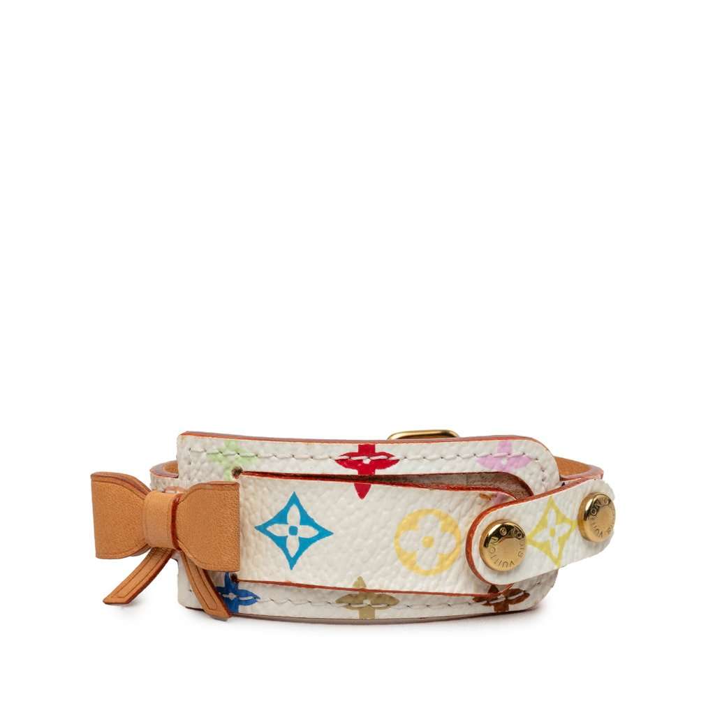 Louis Vuitton Monogram Multicolore Address Wish Wrap Bracelet White Very good - Front View