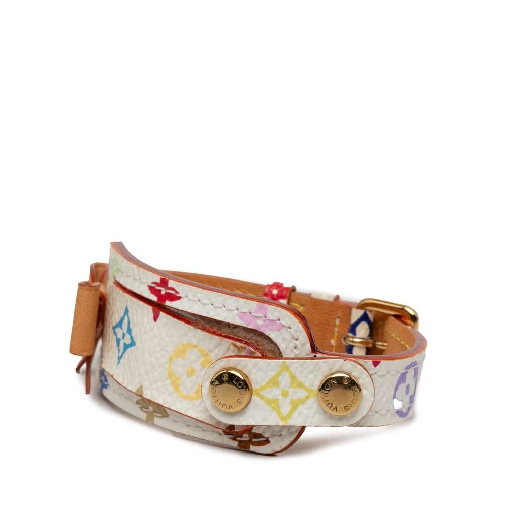 Louis Vuitton Monogram Multicolore Address Wish Wrap Bracelet White Very good - Back View