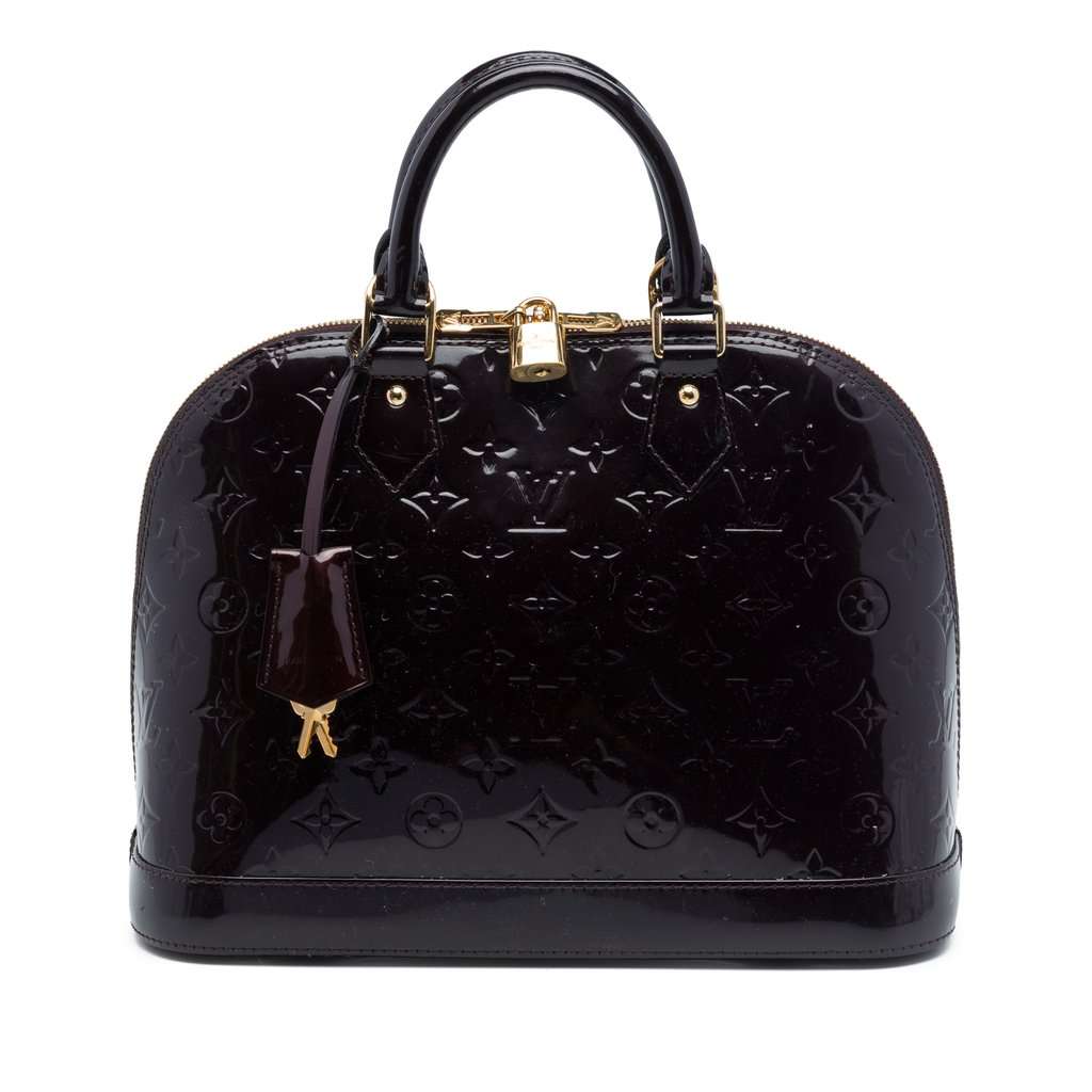 Louis Vuitton Monogram Vernis Alma PM Purple Leather Very good - Front View