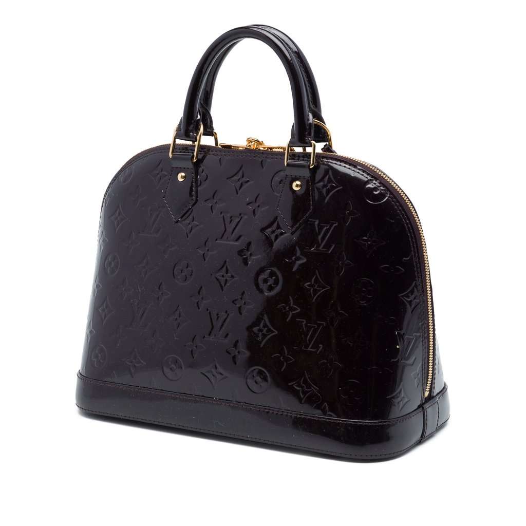 Louis Vuitton Monogram Vernis Alma PM Purple Leather Very good - Back View