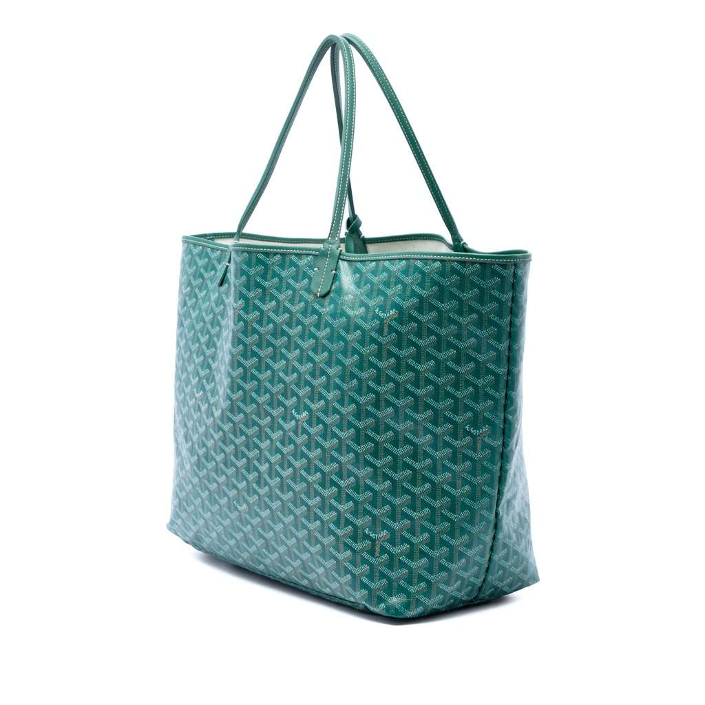 Goyard Goyardine Saint Louis GM Green Very good condition - Back View