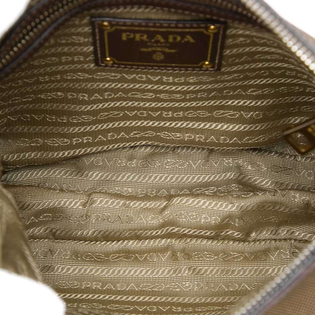 Prada Canvas Canapa Logo Crossbody Beige Very good condition - Model View