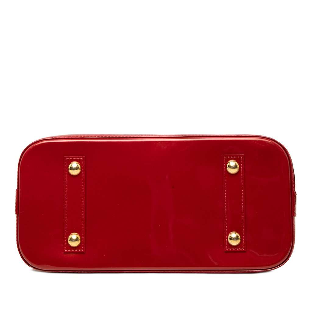 Louis Vuitton Monogram Vernis Alma PM Red Leather Very good - Inside View
