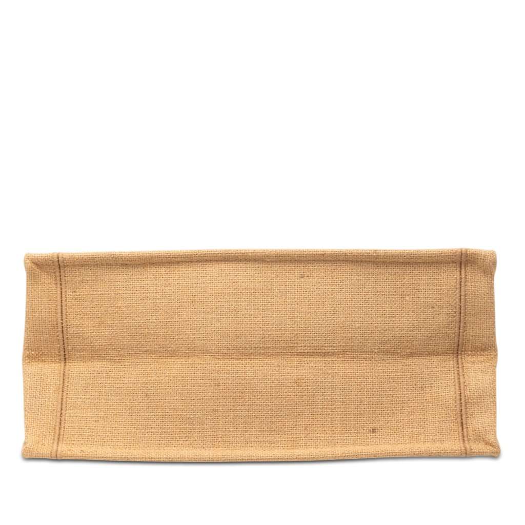 Dior Medium Jute Embroidered Book Tote Beige Very good condition - Inside View