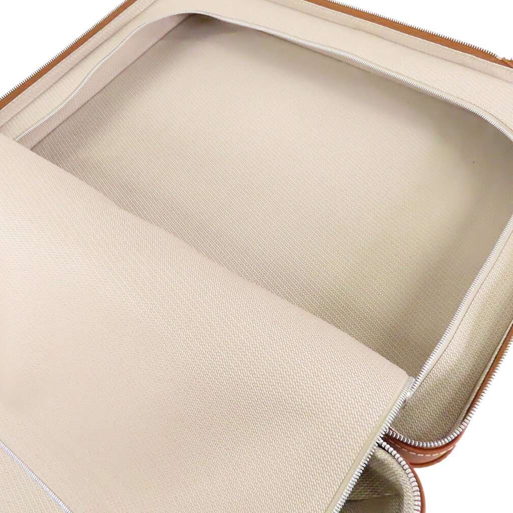 Hermès H Plume and Taurillon Regate RMS Cabin Suitcase Brown Never worn - Model View