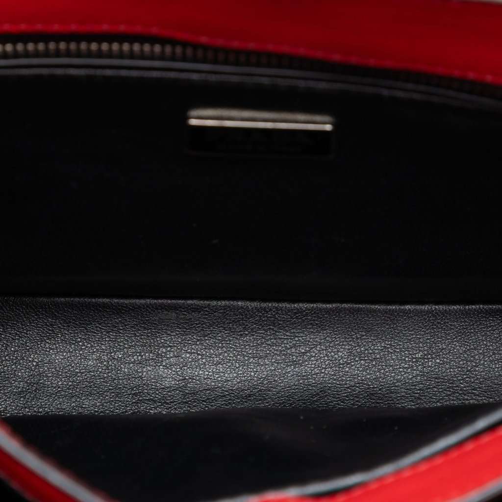 Prada Glace Calf Arcade Crossbody Red Leather Very good condition - Model View