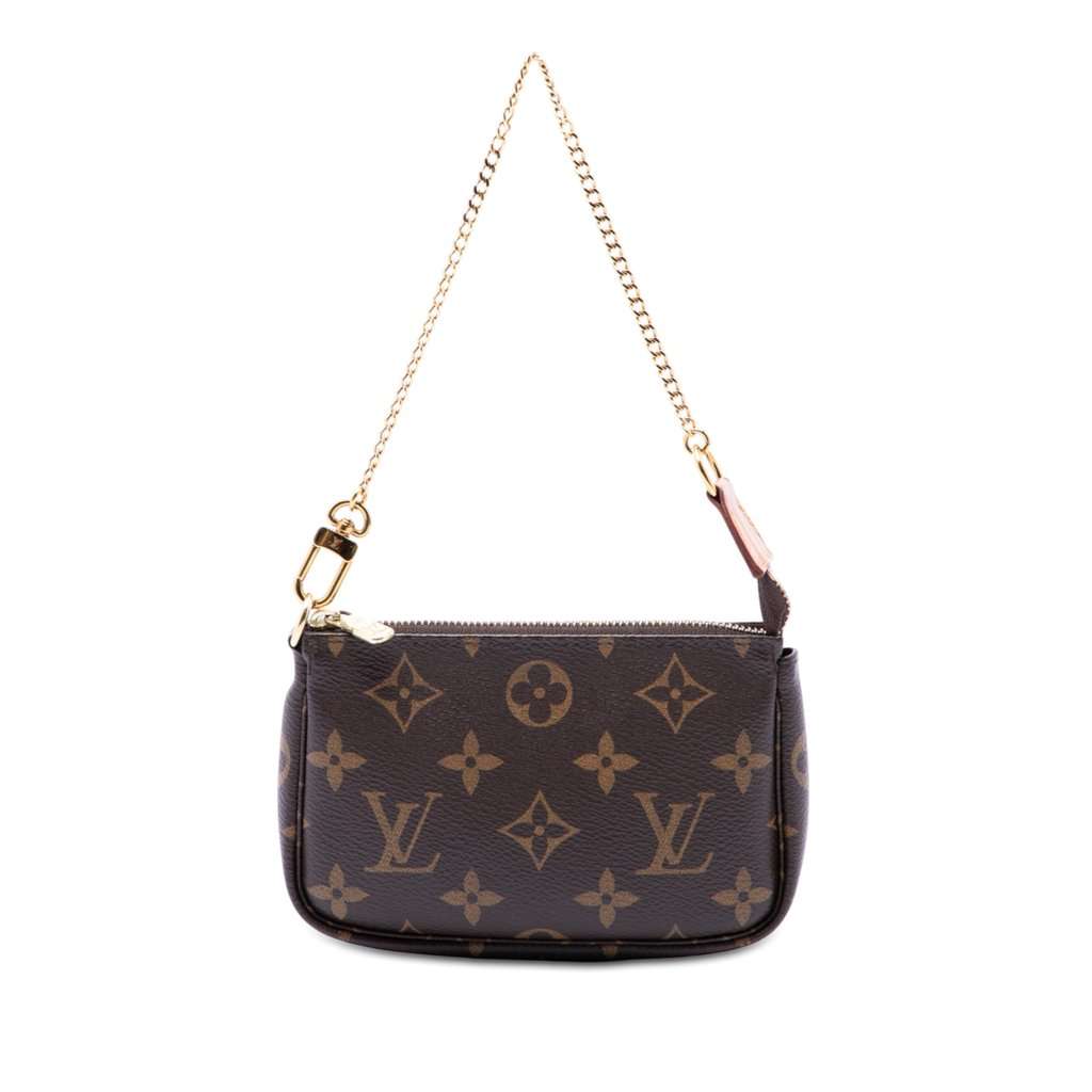 Louis Vuitton Monogram Mini Pochette Accessoires Brown Very good condition - Front View