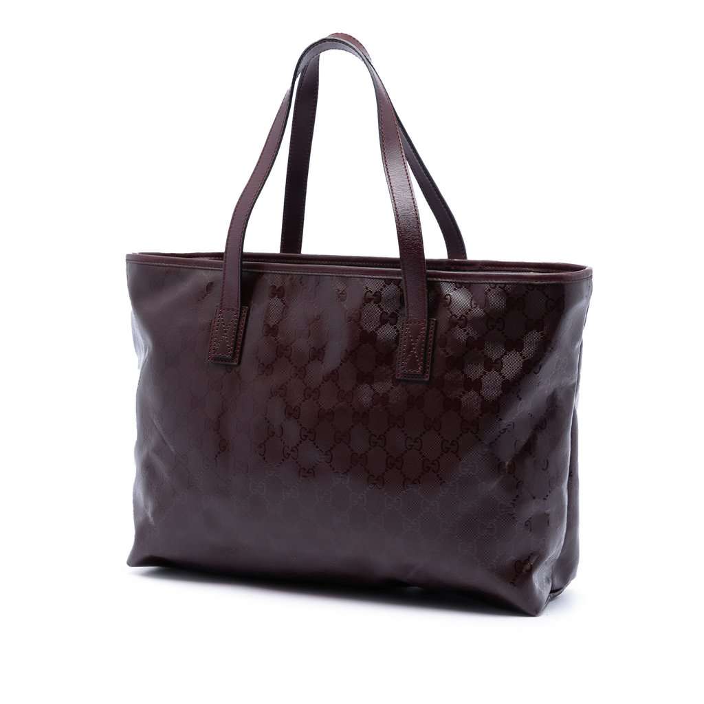 Gucci Medium GG Imprime Tote Red Very good condition - Back View