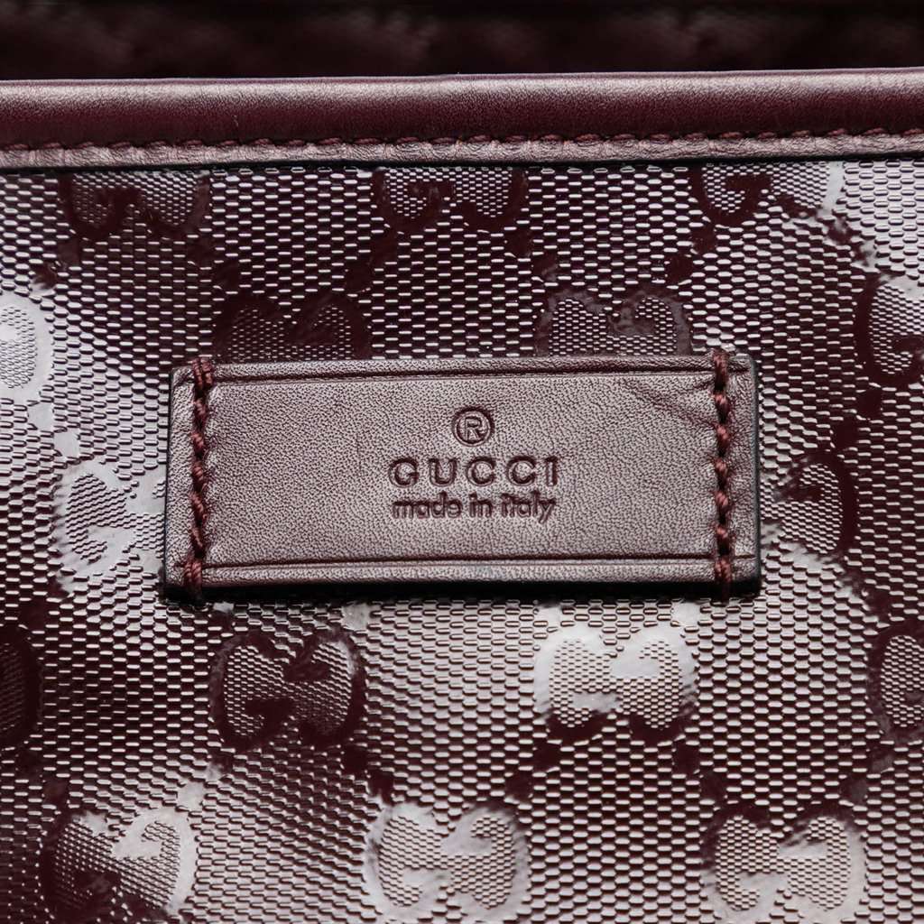Gucci Medium GG Imprime Tote Red Very good condition - Box View
