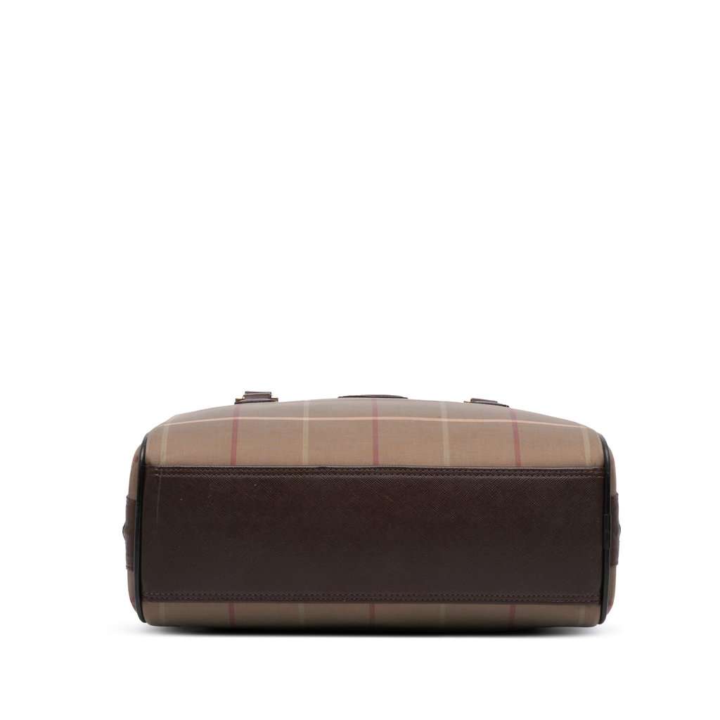 Burberry Vintage Check Canvas Handbag Brown Very good condition - Inside View