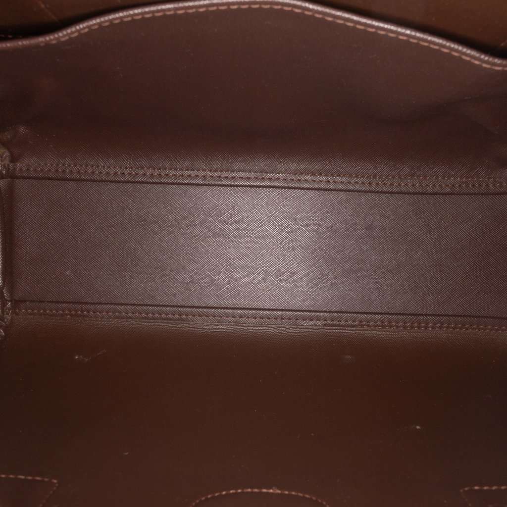 Burberry Vintage Check Canvas Handbag Brown Very good condition - Model View