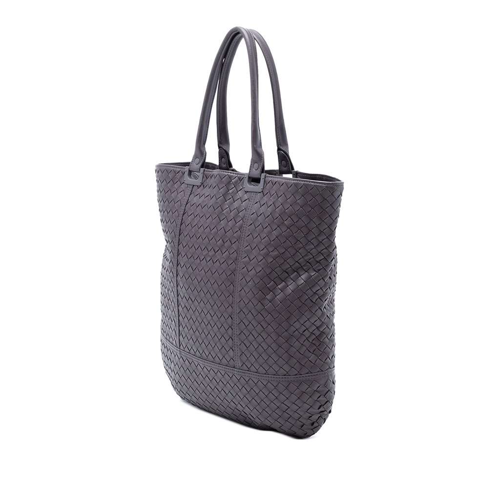 Bottega Veneta Nappa Intrecciato Tote Purple Leather Very good condition - Back View