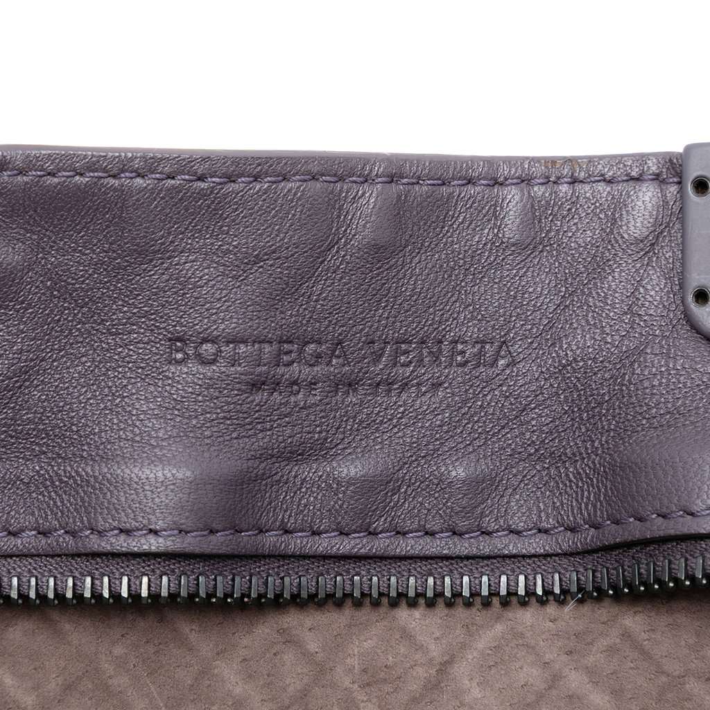 Bottega Veneta Nappa Intrecciato Tote Purple Leather Very good condition - Box View