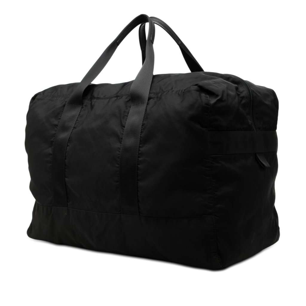 Prada Tessuto Travel Bag Black Good - Back View