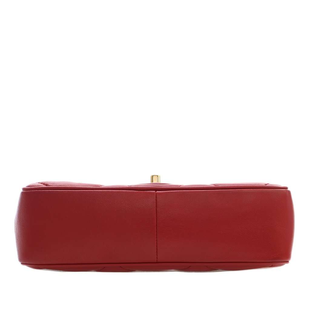 Chanel Small Lambskin Easy Carry Flap Red Leather Very good - Box View