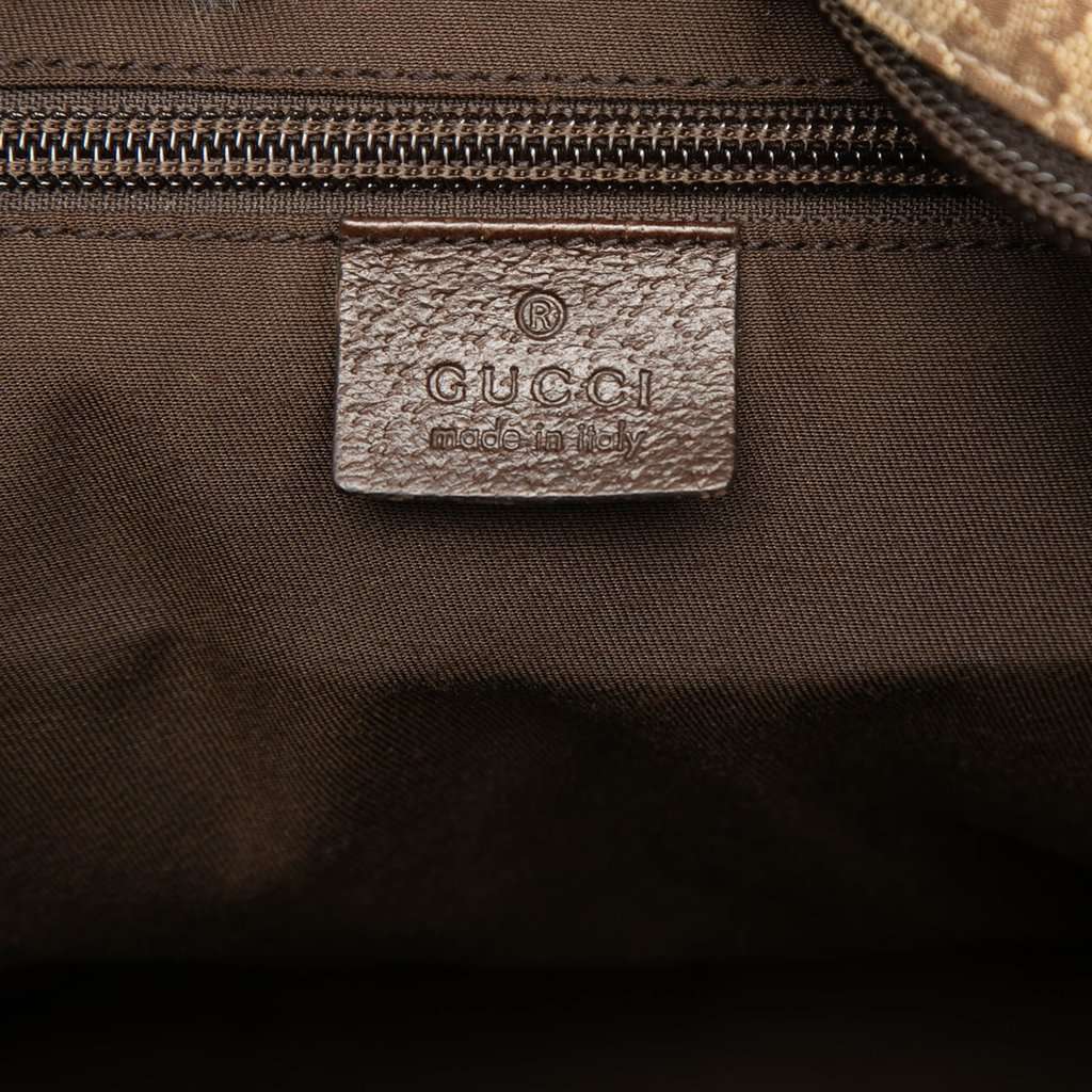 Gucci GG Canvas Web Duffle Bag Beige Very good condition - Box View