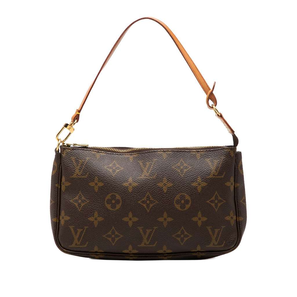 Louis Vuitton Monogram Pochette Accessoires Brown Very good - Front View