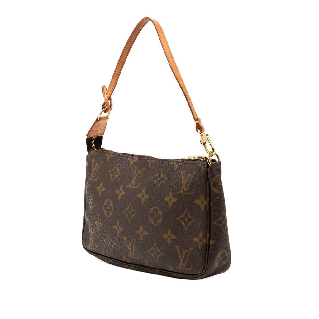 Louis Vuitton Monogram Pochette Accessoires Brown Very good - Back View