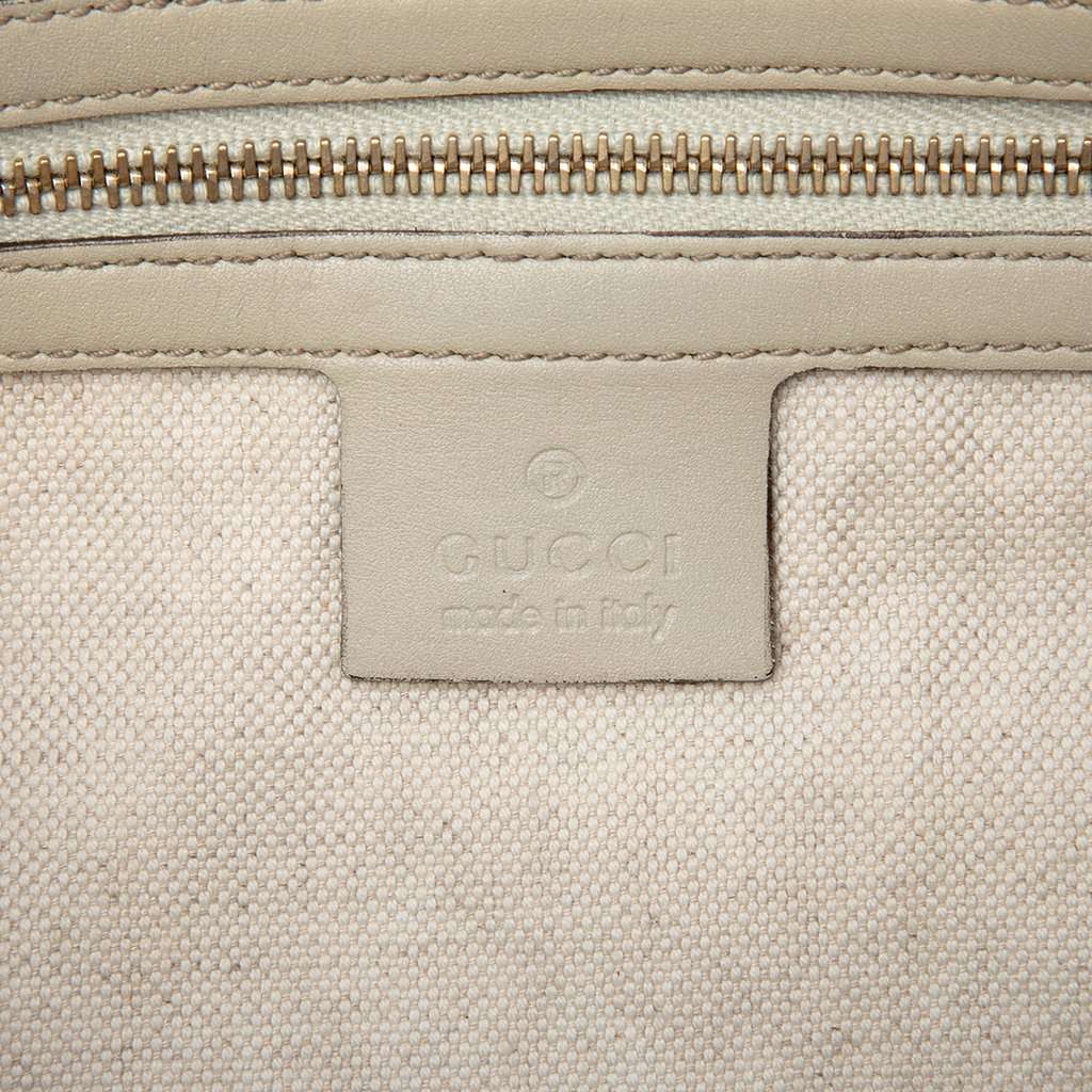 Gucci GG Canvas Web Mayfair Satchel Beige Very good - Box View
