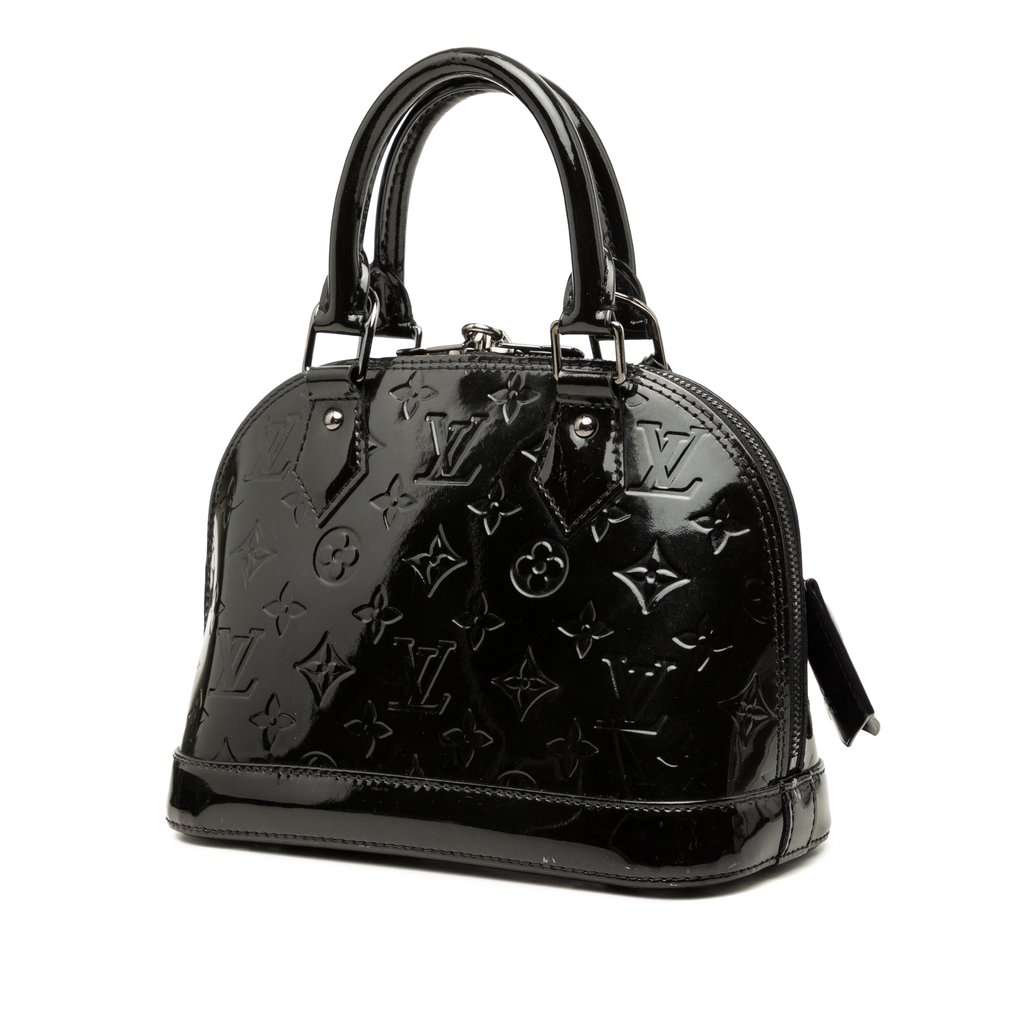 Louis Vuitton Monogram Vernis Alma BB Black Leather Very good - Back View