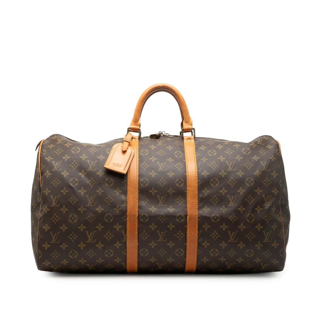 Louis Vuitton Monogram Keepall 55 Brown Very good condition - Front View
