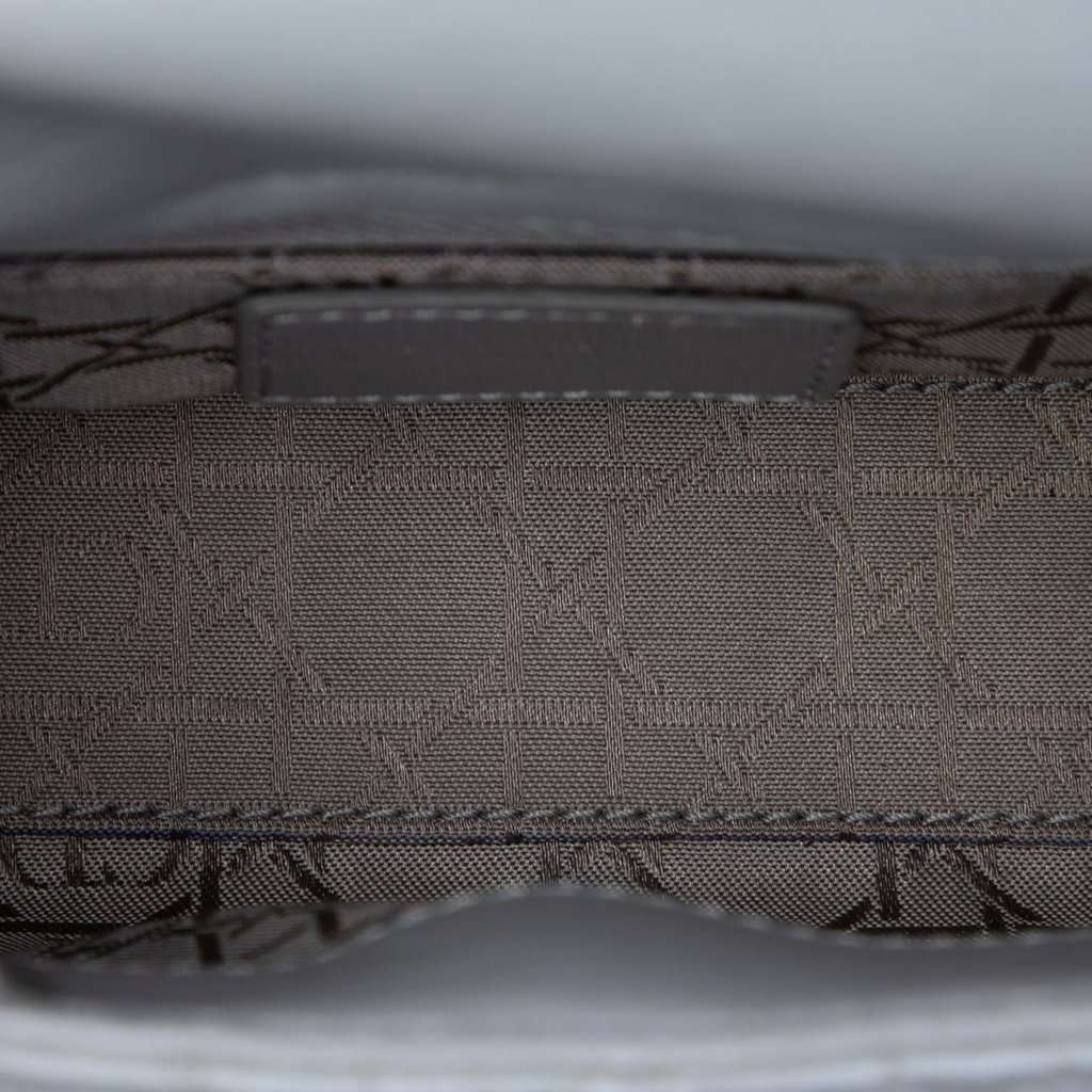 Dior Mini Iridescent Lambskin Cannage Lady Dior Silver Leather Very good - Model View
