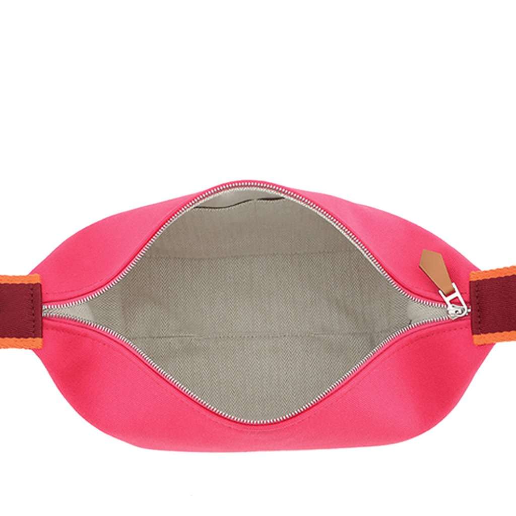Hermès Small Toile Bride A Brac Case Pink Very good condition - Model View