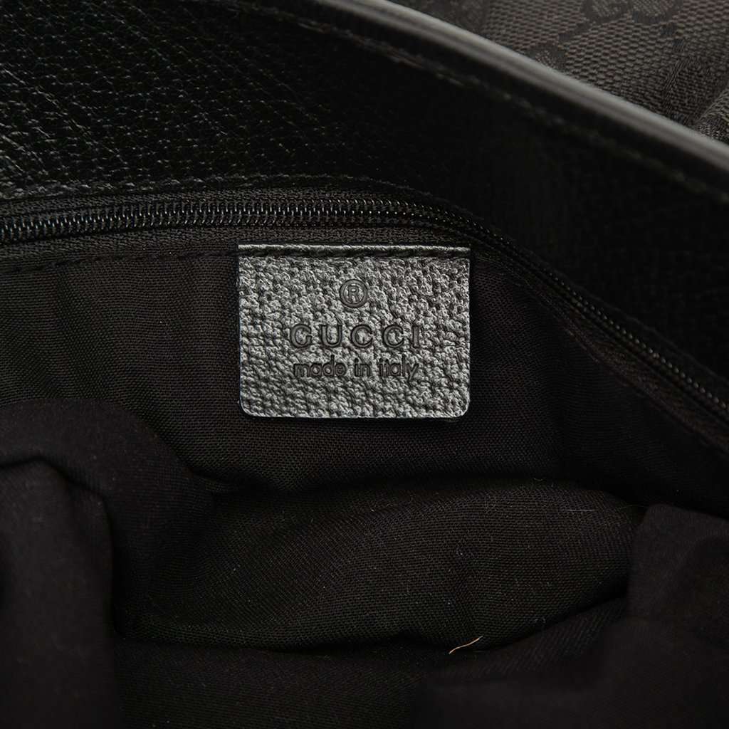 Gucci Medium GG Canvas Eclipse Tote Black Very good condition - Box View
