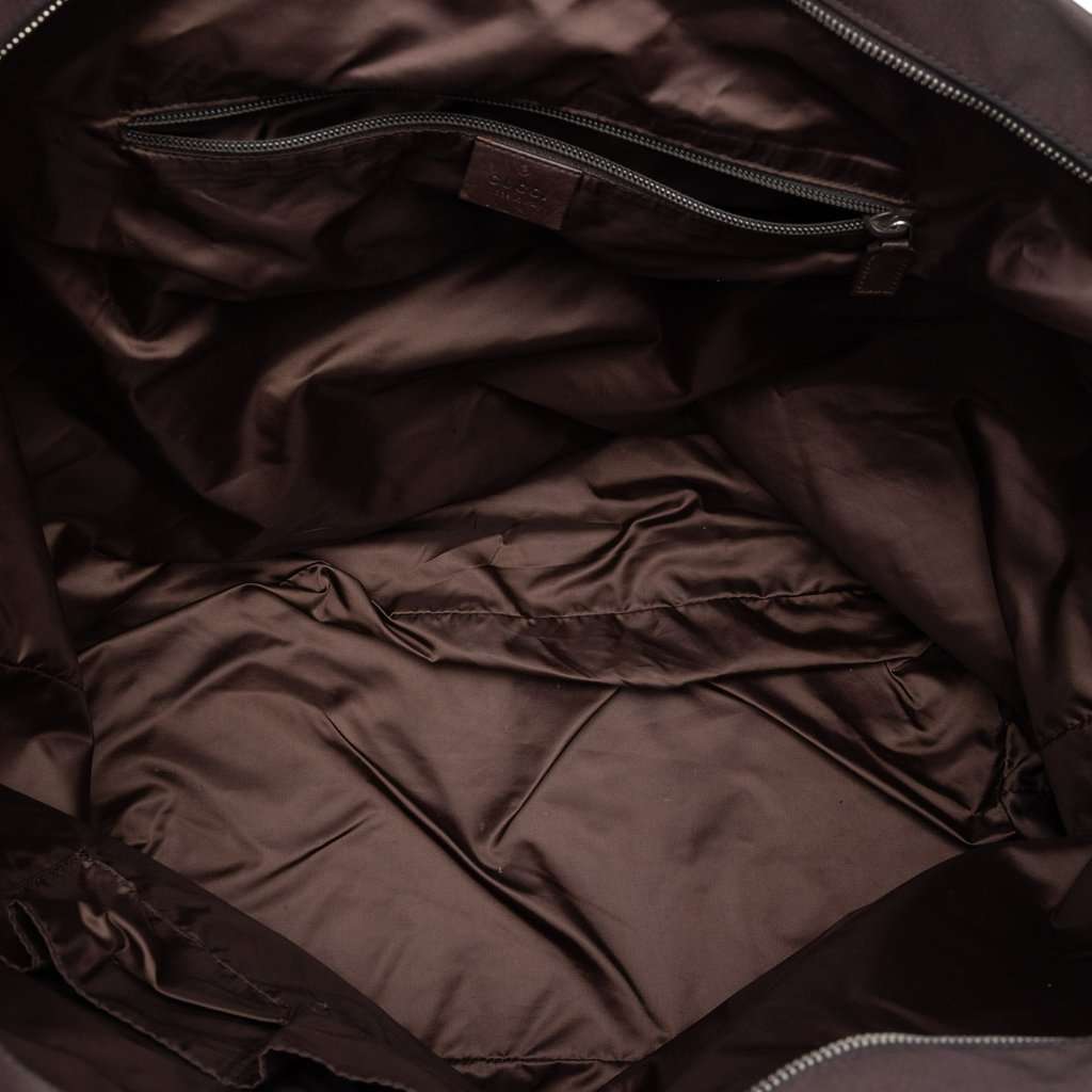 Gucci Diamante Nylon Web Tote Brown Very good condition - Model View