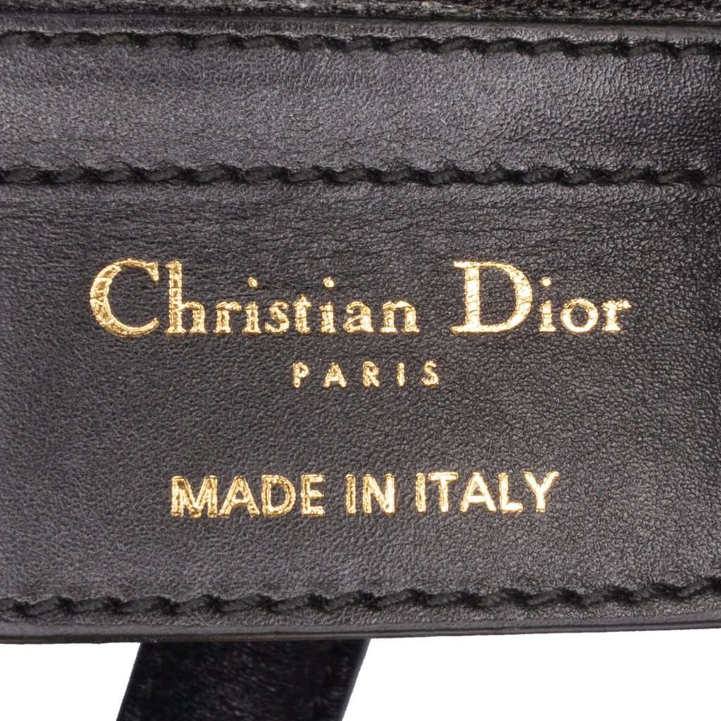 Dior Smooth Calfskin Saddle Bag Black Leather Very good condition - Box View