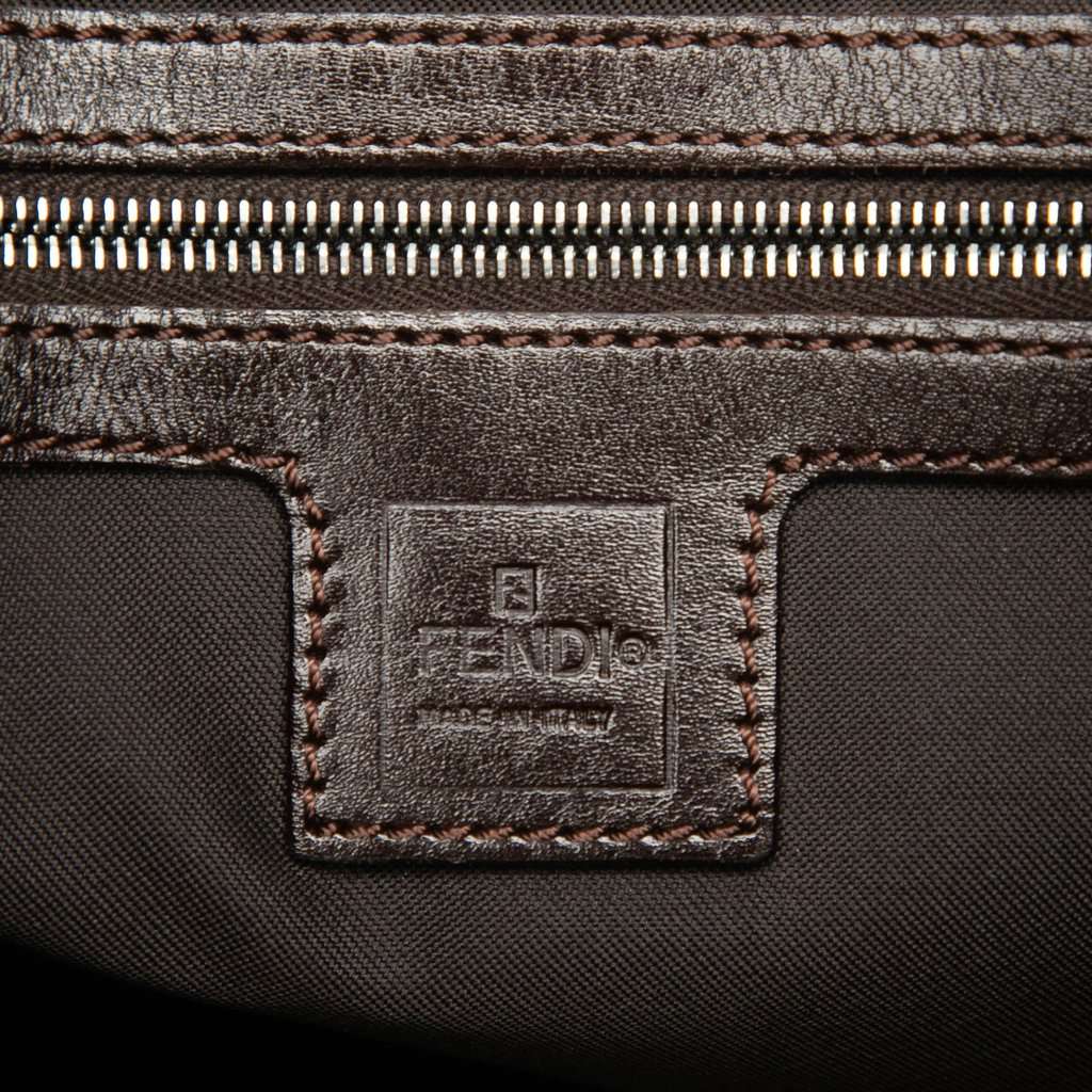 Fendi Zucca Canvas Shoulder Bag Brown Very good - Box View