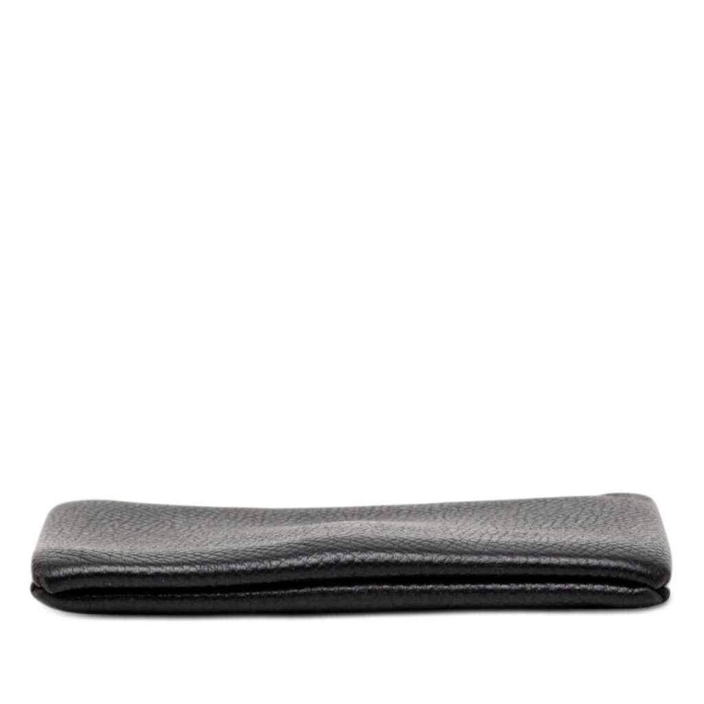 Hermès Epsom Calvi Card Holder Black Leather Very good condition - Inside View