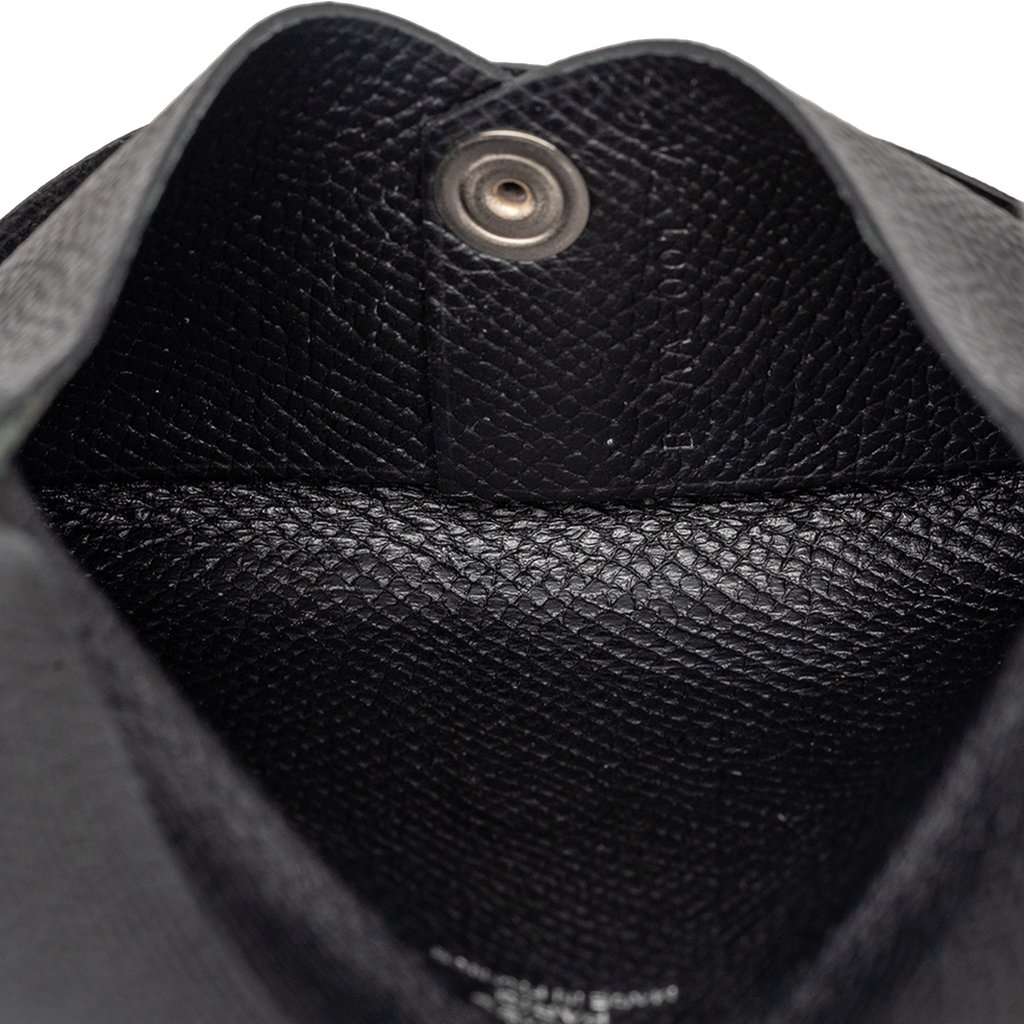 Hermès Epsom Calvi Card Holder Black Leather Very good condition - Box View