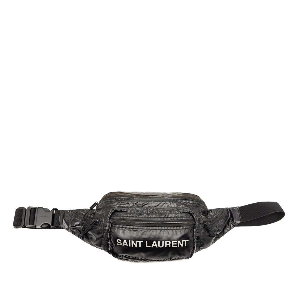 Saint Laurent Nylon Nuxx Belt Bag Black Very good condition - Front View